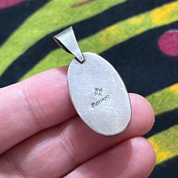 VTG Artisan Made Baltic Amber Sterling Silver Pendant - Picture 4 of 6